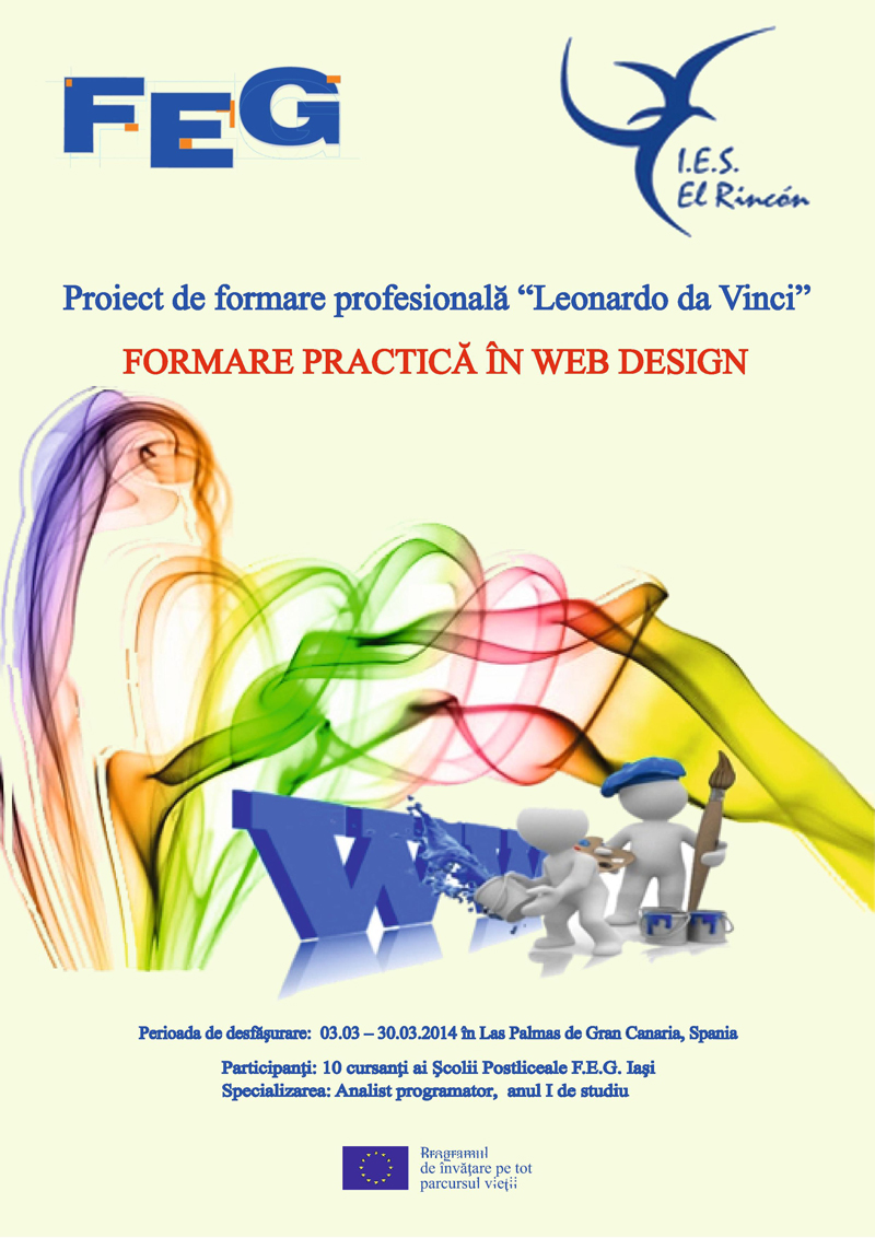Scoala Postliceala FEG proiect Erasmus+ Formare practica in design