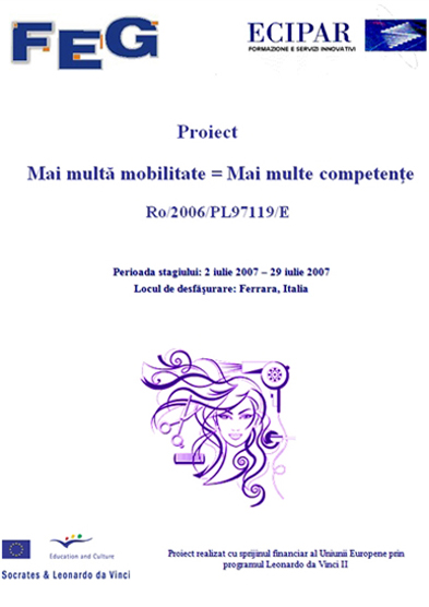 Scoala Postliceala FEG proiect Erasmus+ Ro/2006/PL97119/E
